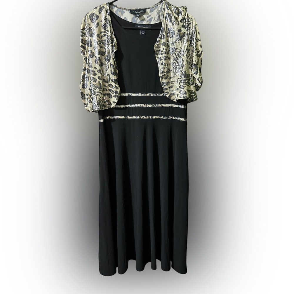 NWT Perfection Black Dress with Bolero Jacket